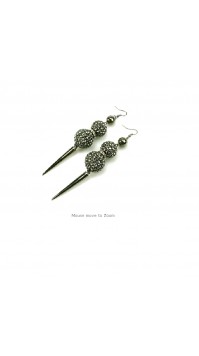 Ball & Spike Earrings 