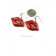 Red Lip Earrings 