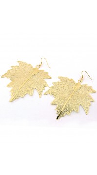 Gold Leaf Earrings 