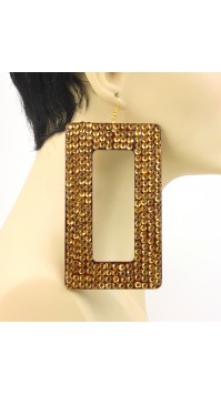 Gold Rectangle Crystal 