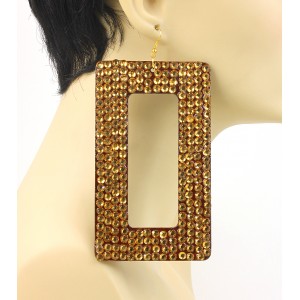 Gold Rectangle Crystal 