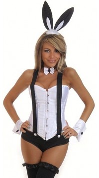 5 PC Tuxedo Bunny Costume 