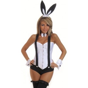 5 PC Tuxedo Bunny Costume 