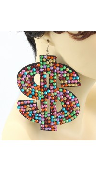 Dollar Sign Earrings 