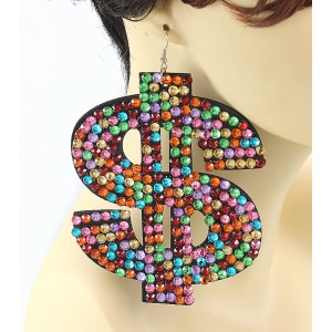 Dollar Sign Earrings 