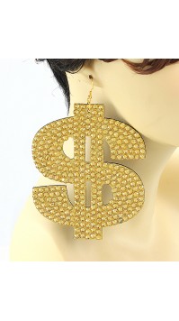 Dollar Sign Earrings 