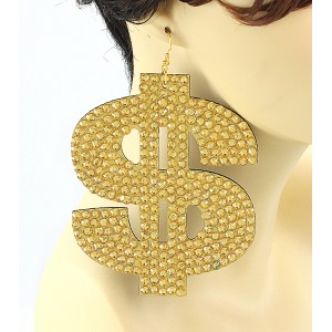 Dollar Sign Earrings 