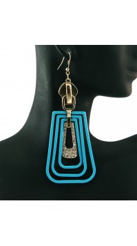 Neon Zipper Earrings 