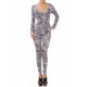 Zebra Print Catsuit 