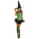 4 PC Green Pin-up Witch Costume 