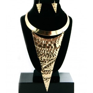 Gold BIB Statement Necklace