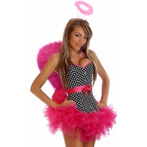 4 PC Pin-up Rock Angel Costume