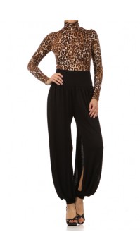 Leopard Bodice Jumpsuit 