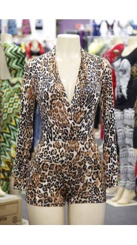 Leopard Romper 